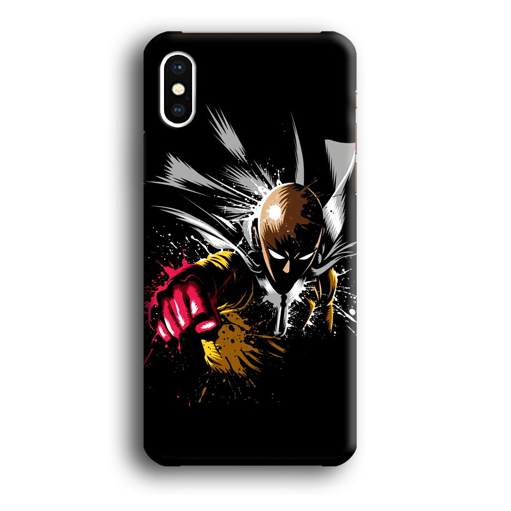 One Punch Man Saitama Painting iPhone Xs Case