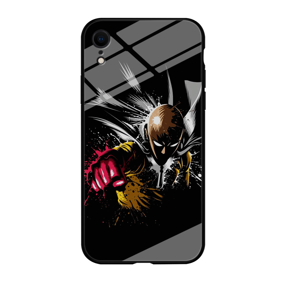 One Punch Man Saitama Painting iPhone XR Case