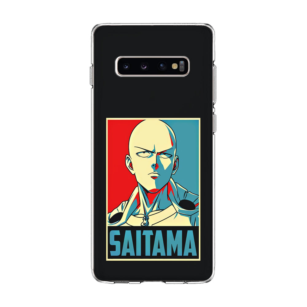 One Punch Man Saitama Poster Samsung Galaxy S10 Plus Case