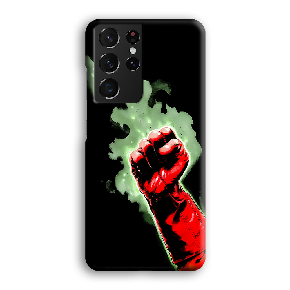 One Punch Man Saitama Punch Samsung Galaxy S21 Ultra Case-Phone Case-3D Case-Altracase