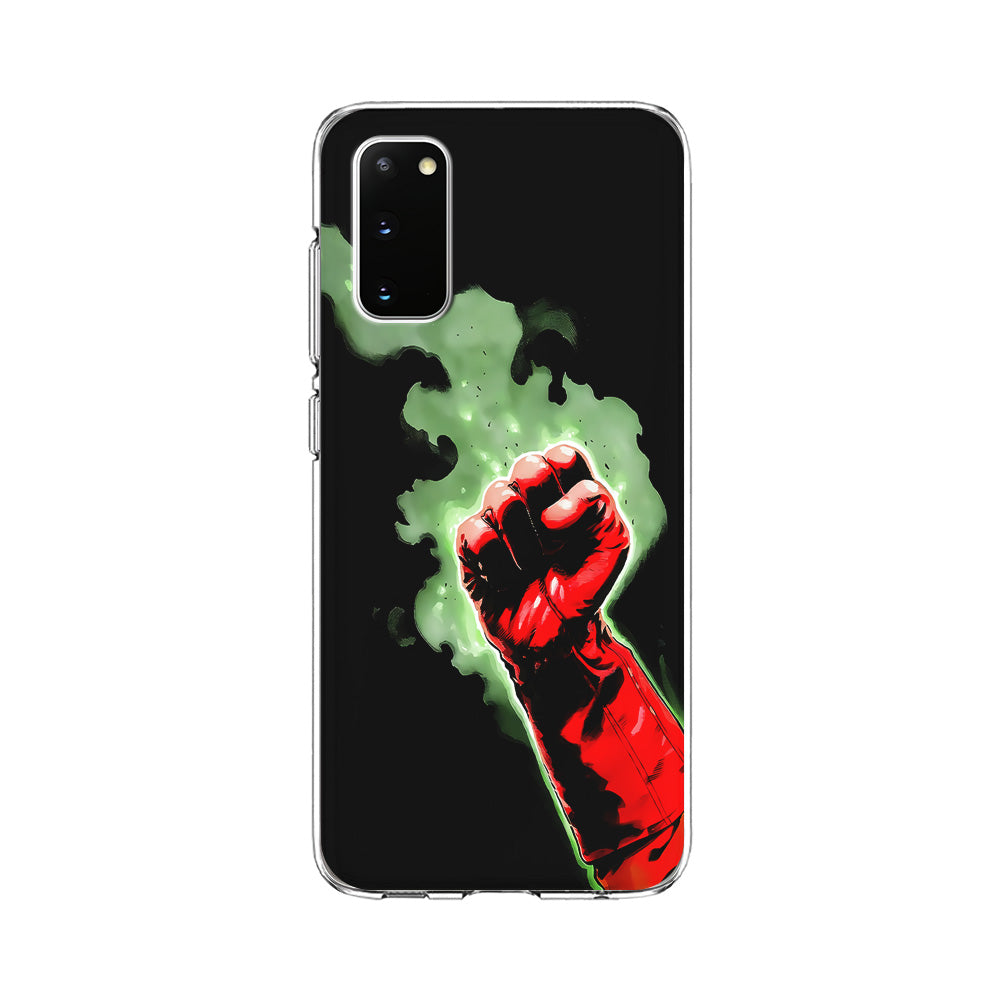 One Punch Man Saitama Punch Samsung Galaxy S20 Case