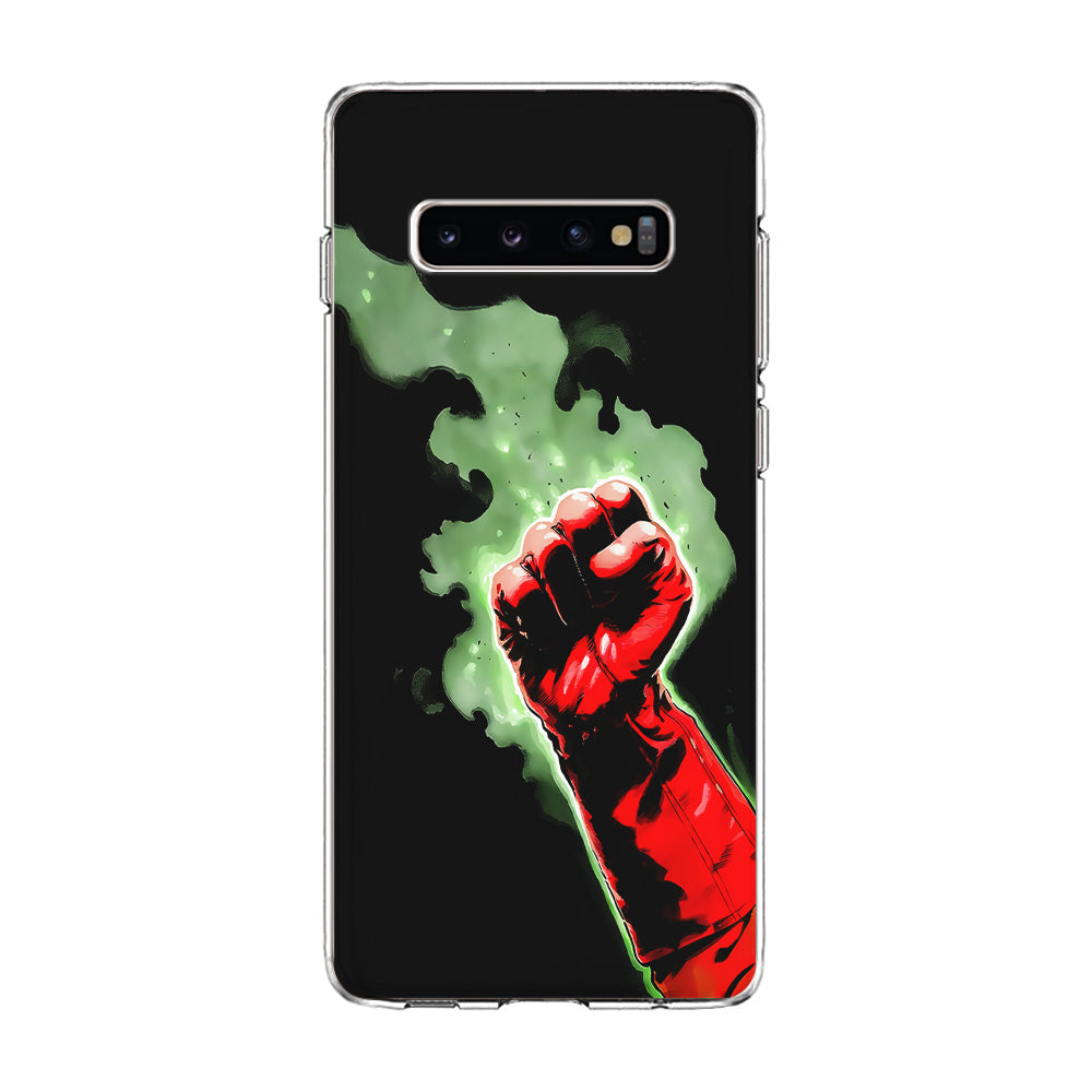 One Punch Man Saitama Punch Samsung Galaxy S10 Plus Case