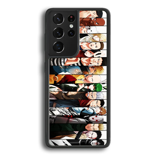 One Punch Man Saitama S-Class Samsung Galaxy S21 Ultra Case-Phone Case-Rubber Black (2D Case)-Altracase
