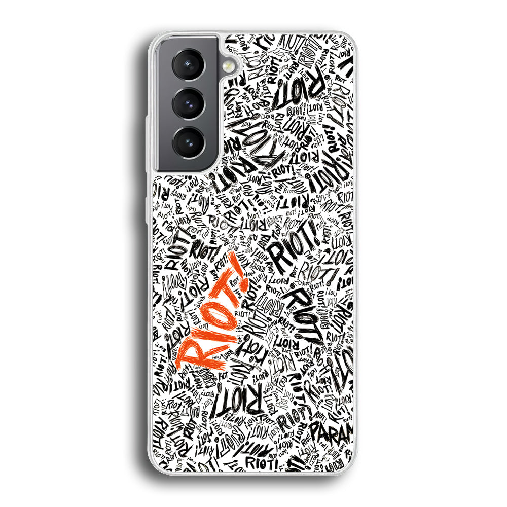 Paramore Riot Abstract Samsung Galaxy S23 Plus Case-Phone Case-Rubber White (2D Case)-Altracase