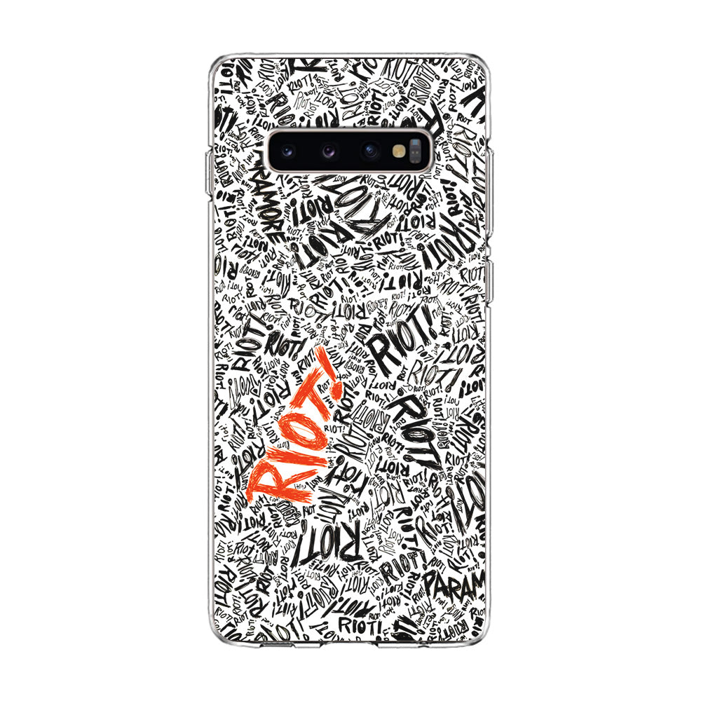 Paramore Riot Abstract Samsung Galaxy S10 Plus Case