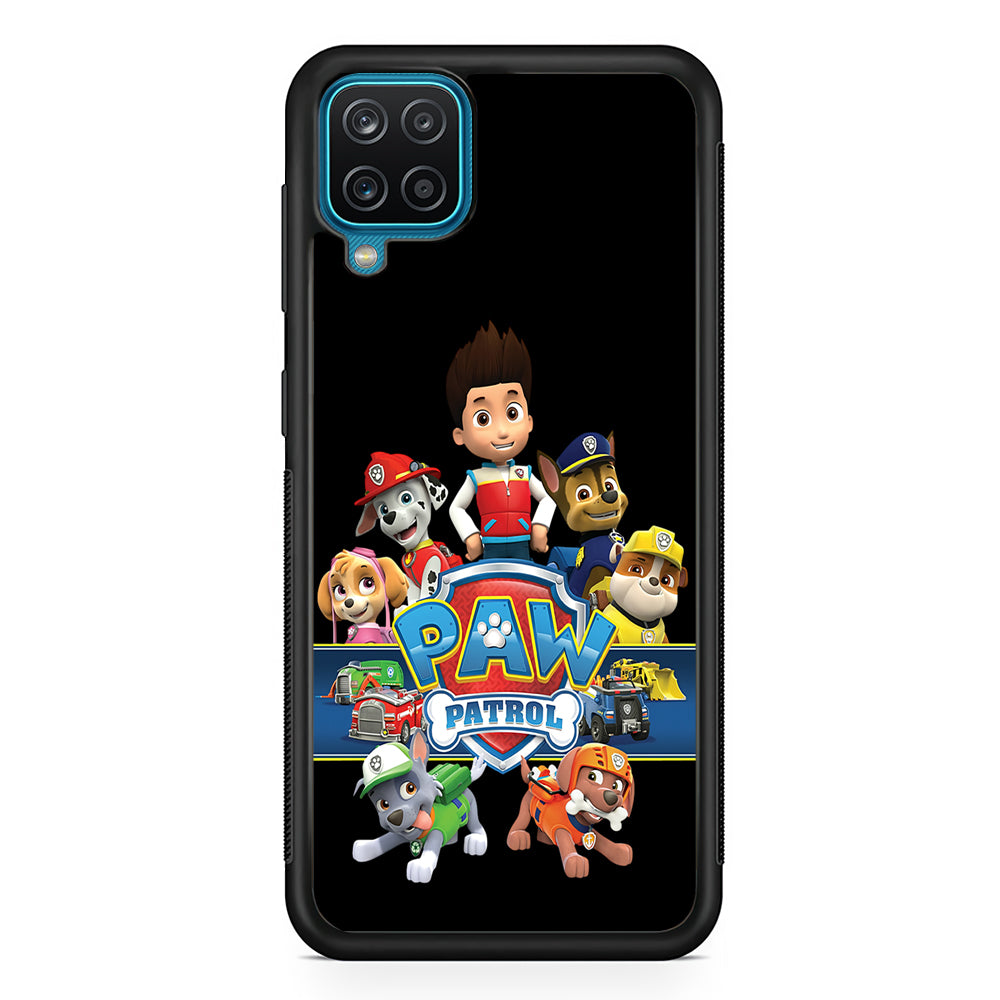 Paw Patrol Black Samsung Galaxy A12 Case