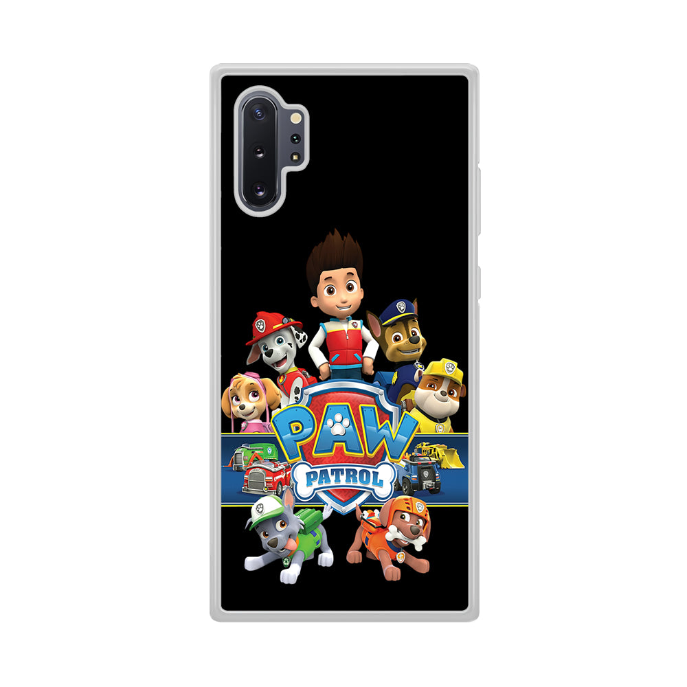 Paw Patrol Black Samsung Galaxy Note 10 Plus Case