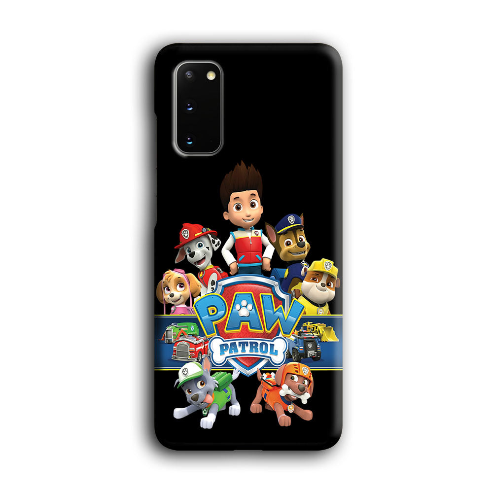 Paw Patrol Black Samsung Galaxy S20 Case