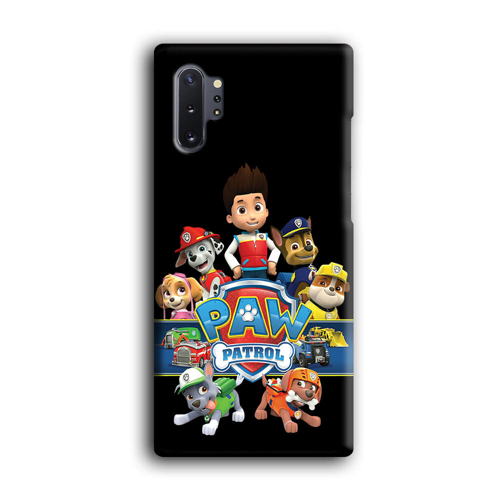 Paw Patrol Black Samsung Galaxy Note 10 Plus Case