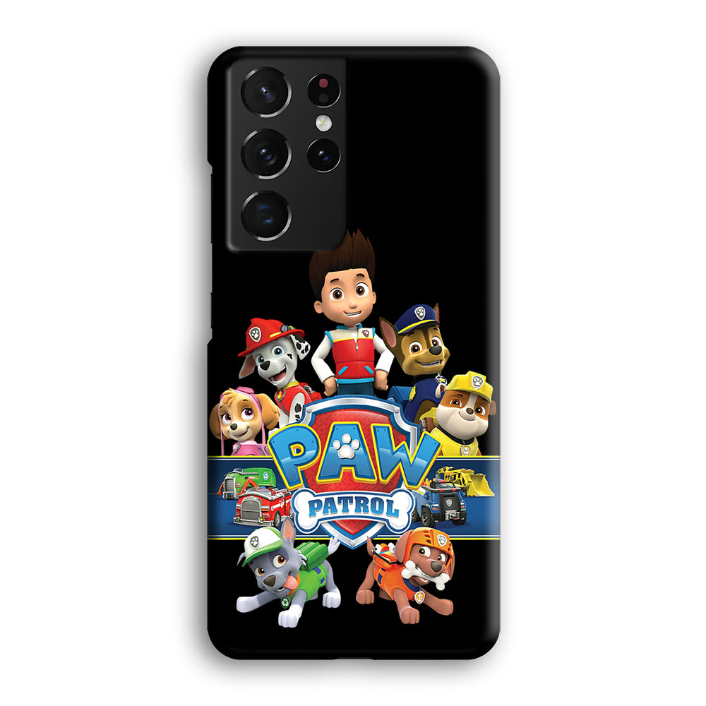 Paw Patrol Black Samsung Galaxy S23 Ultra Case