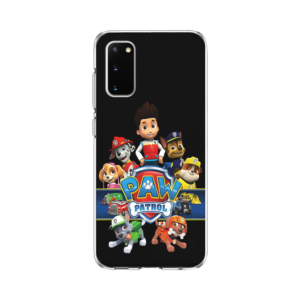 Paw Patrol Black Samsung Galaxy S20 Case