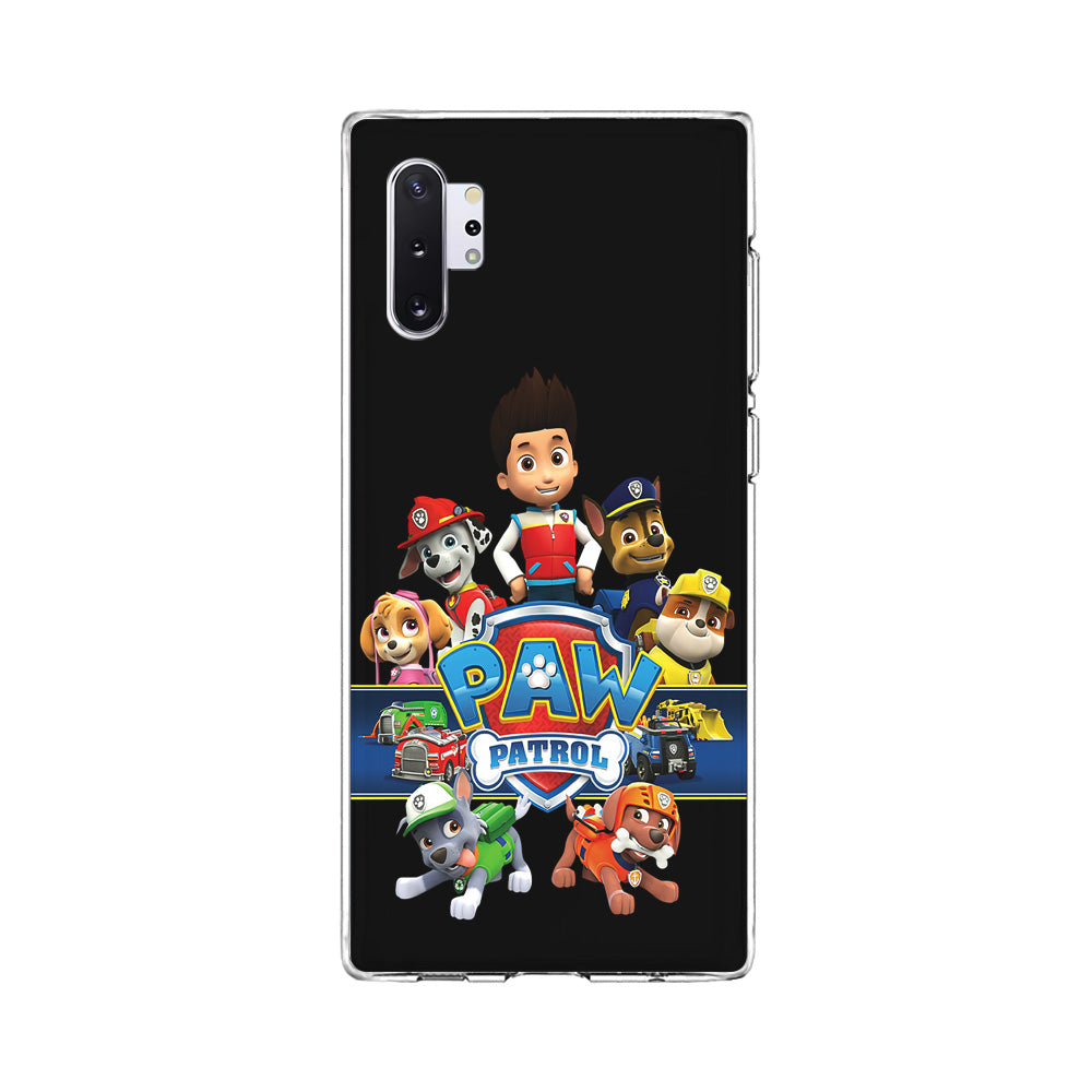 Paw Patrol Black Samsung Galaxy Note 10 Plus Case