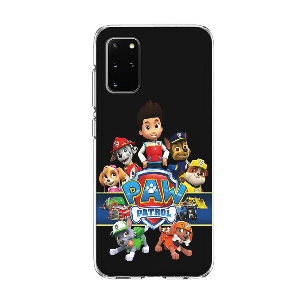 Paw Patrol Black Samsung Galaxy S20 Plus Case