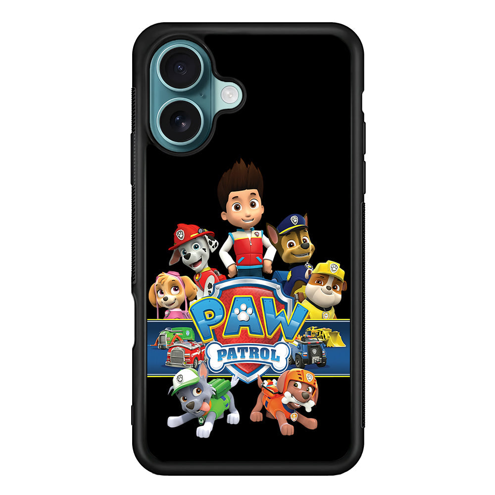 Paw Patrol Black iPhone 16 Plus Case - Altracase