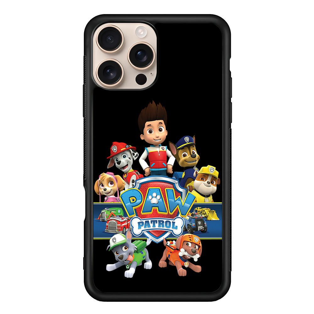 Paw Patrol Black iPhone 16 Pro Max Case - Altracase