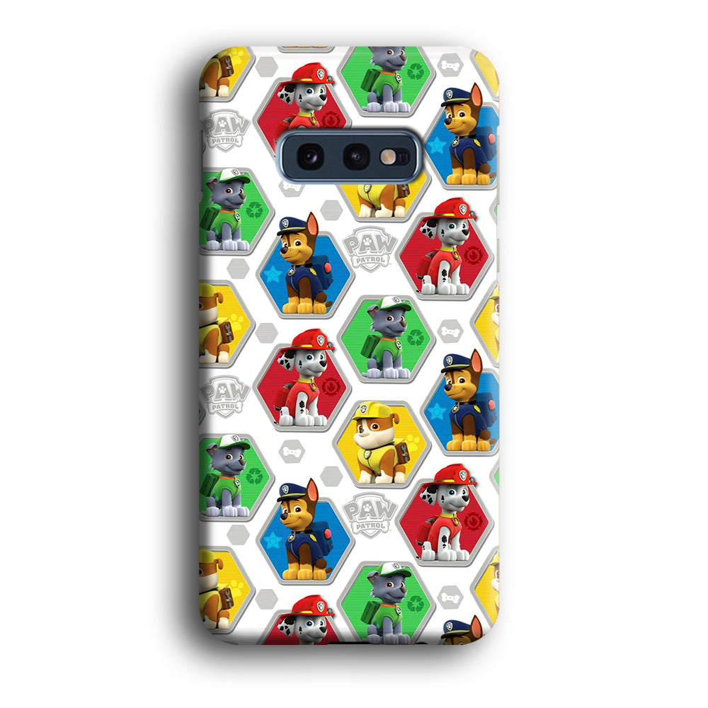 Paw Patrol Patern White Samsung Galaxy S10E Case