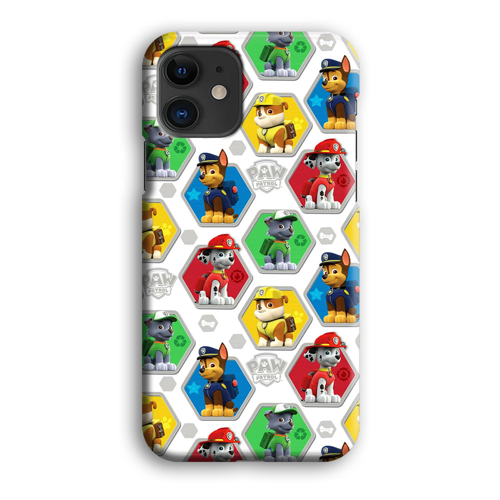 Paw Patrol Patern White iPhone 12 Mini Case