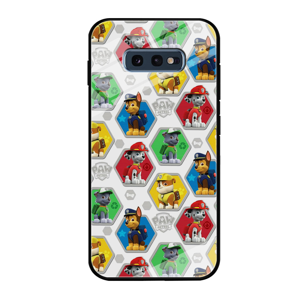 Paw Patrol Patern White Samsung Galaxy S10E Case