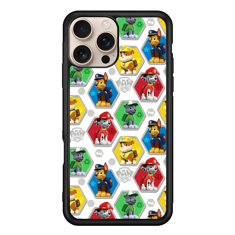Paw Patrol Patern White iPhone 16 Pro Max Case - Altracase