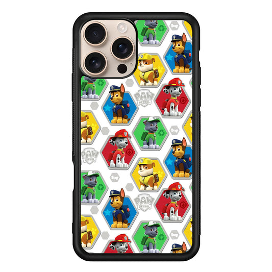 Paw Patrol Patern White iPhone 16 Pro Max Case - Altracase