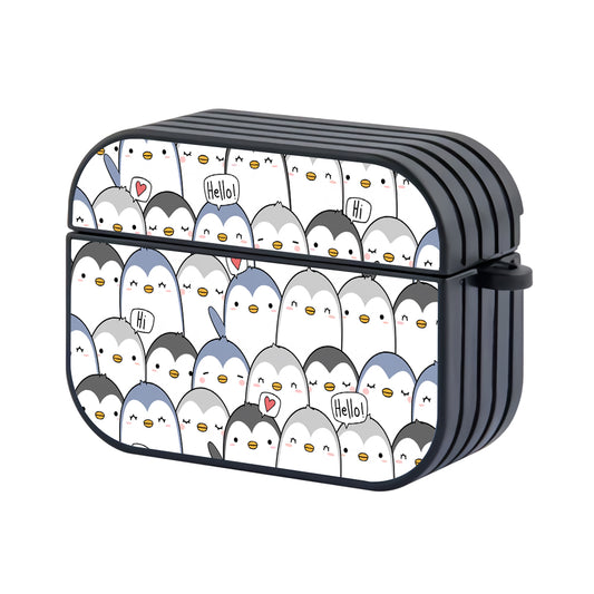 Penguin Flock Pattern Apple Airpods Pro Case - Altracase
