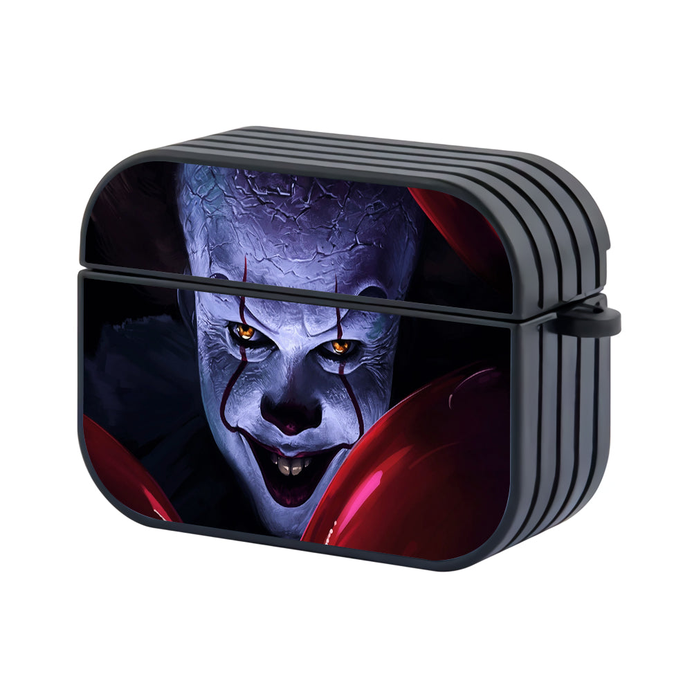 Pennywise Face IT Creepy Hard Plastic Case Cover For Apple Airpods Pro