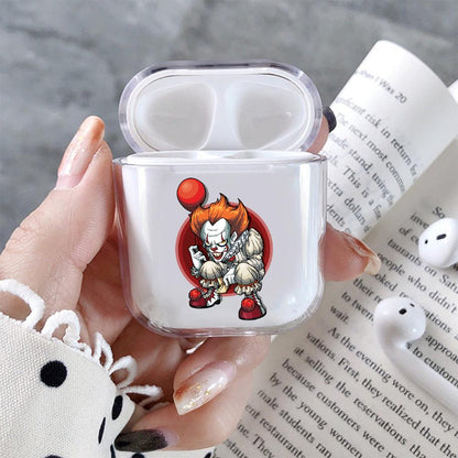 Pennywise The Clown Hard Plastic Protective Clear Case Cover For Apple Airpods-AirPod Case-Altracase