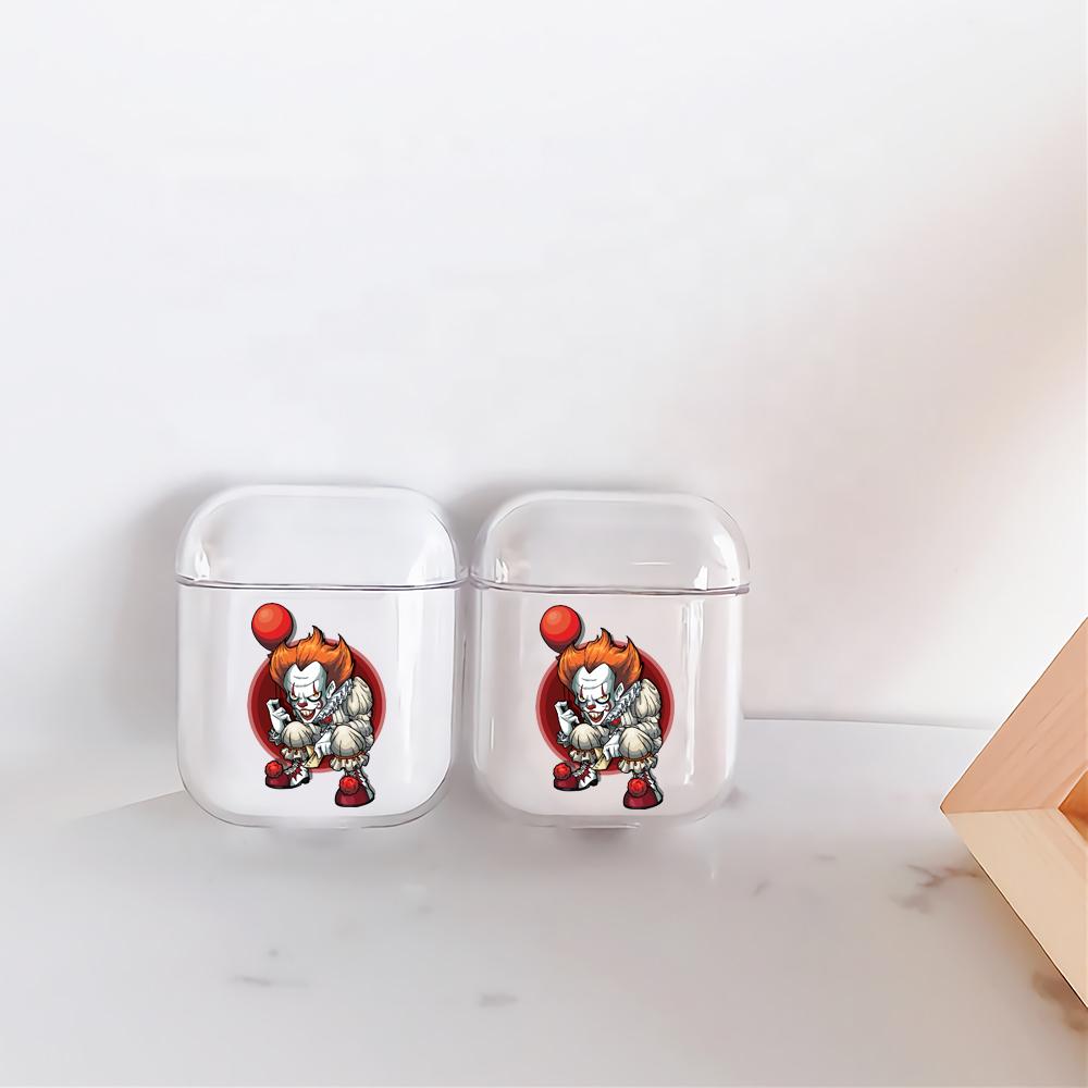 Pennywise The Clown Hard Plastic Protective Clear Case Cover For Apple Airpods-AirPod Case-Altracase
