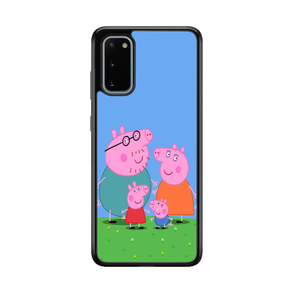 Peppa Pig Family Cartoon Samsung Galaxy S20 Case