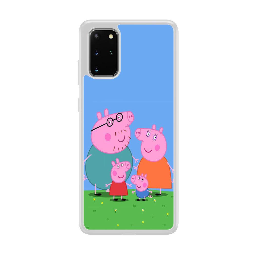 Peppa Pig Family Cartoon Samsung Galaxy S20 Plus Case