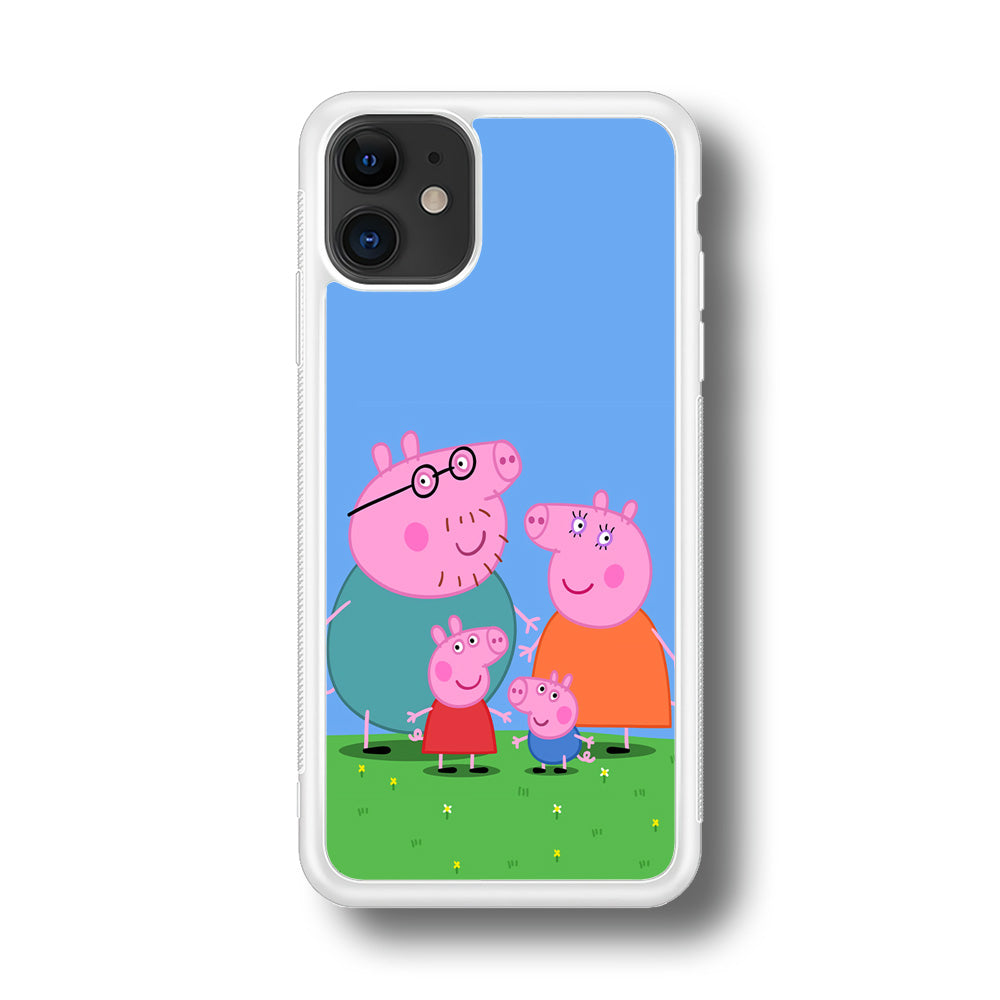 Peppa Pig Family Cartoon iPhone 11 Case