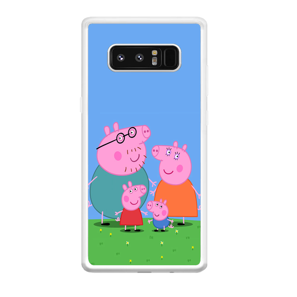 Peppa Pig Family Cartoon Samsung Galaxy Note 8 Case