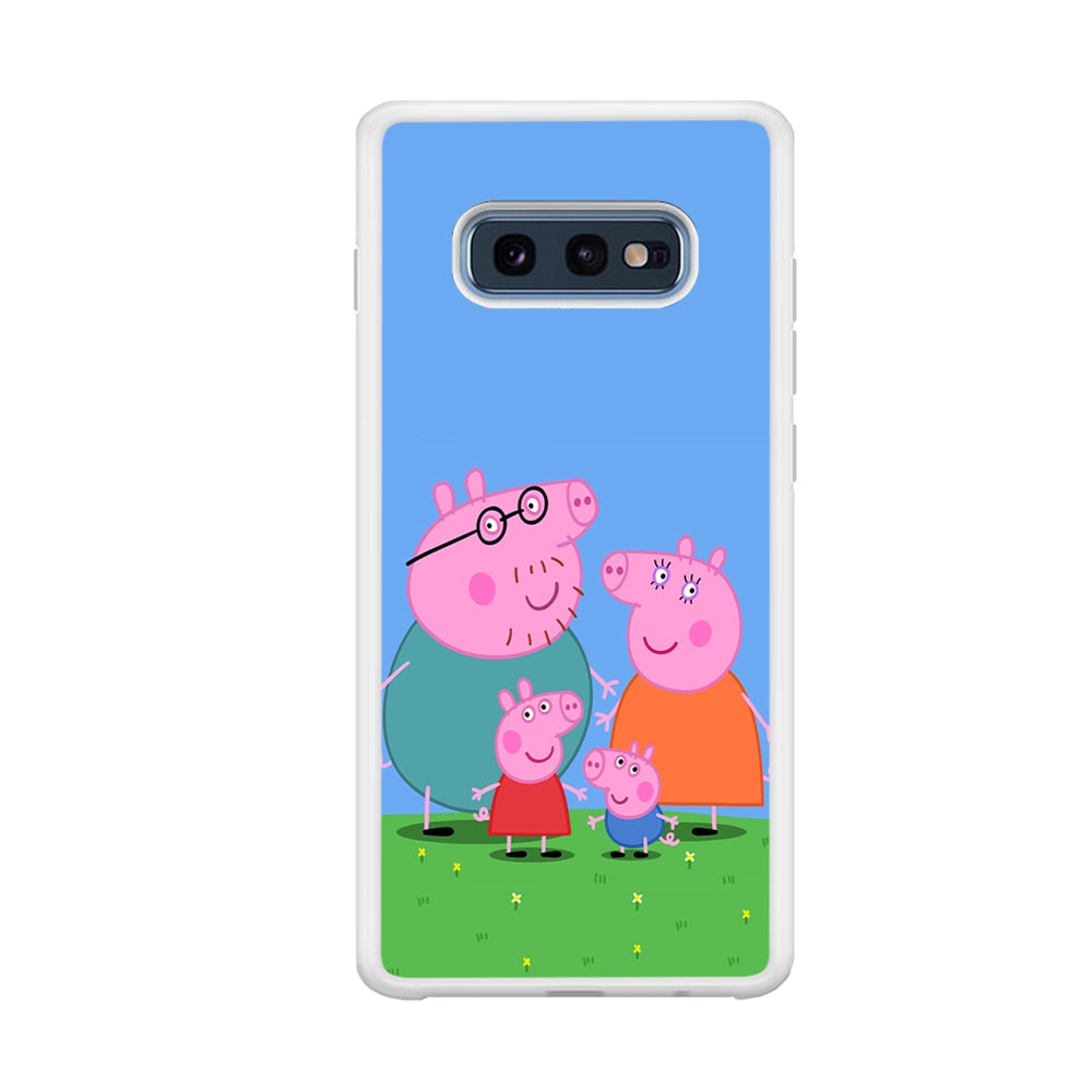 Peppa Pig Family Cartoon Samsung Galaxy S10E Case