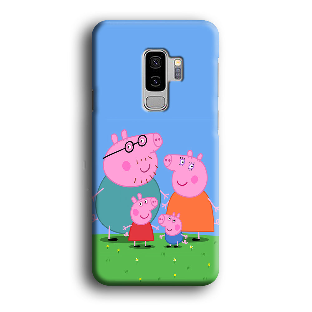 Peppa Pig Family Cartoon Samsung Galaxy S9 Plus Case