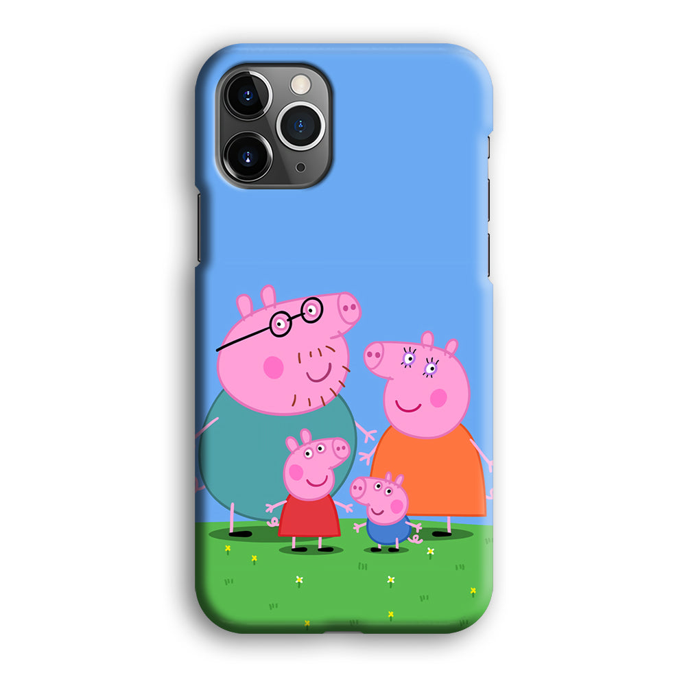 Peppa Pig Family Cartoon iPhone 12 Pro Case