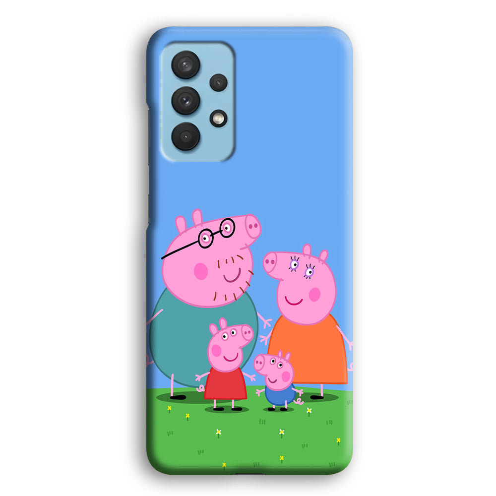 Peppa Pig Family Cartoon Samsung Galaxy A32 Case