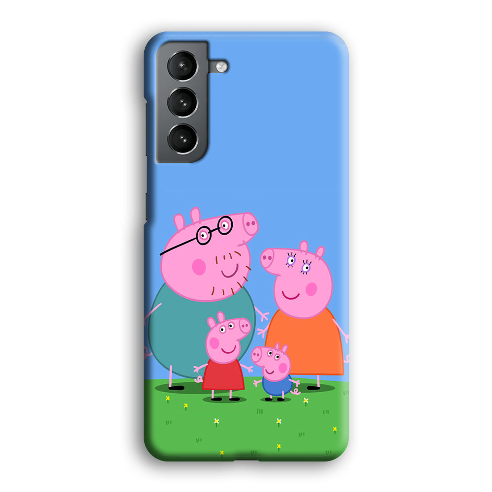 Peppa Pig Family Cartoon Samsung Galaxy S23 Plus Case