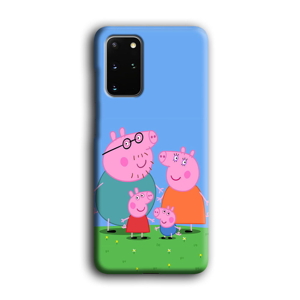 Peppa Pig Family Cartoon Samsung Galaxy S20 Plus Case