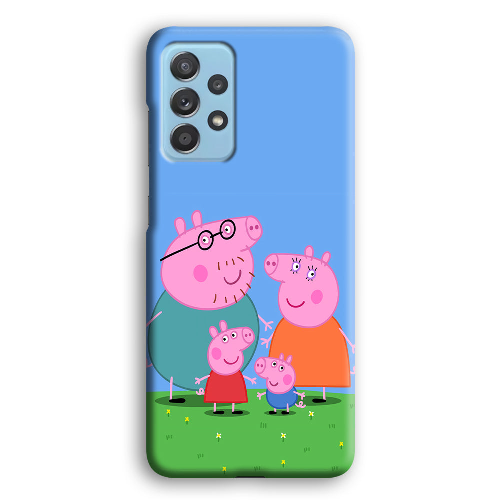 Peppa Pig Family Cartoon Samsung Galaxy A52 Case