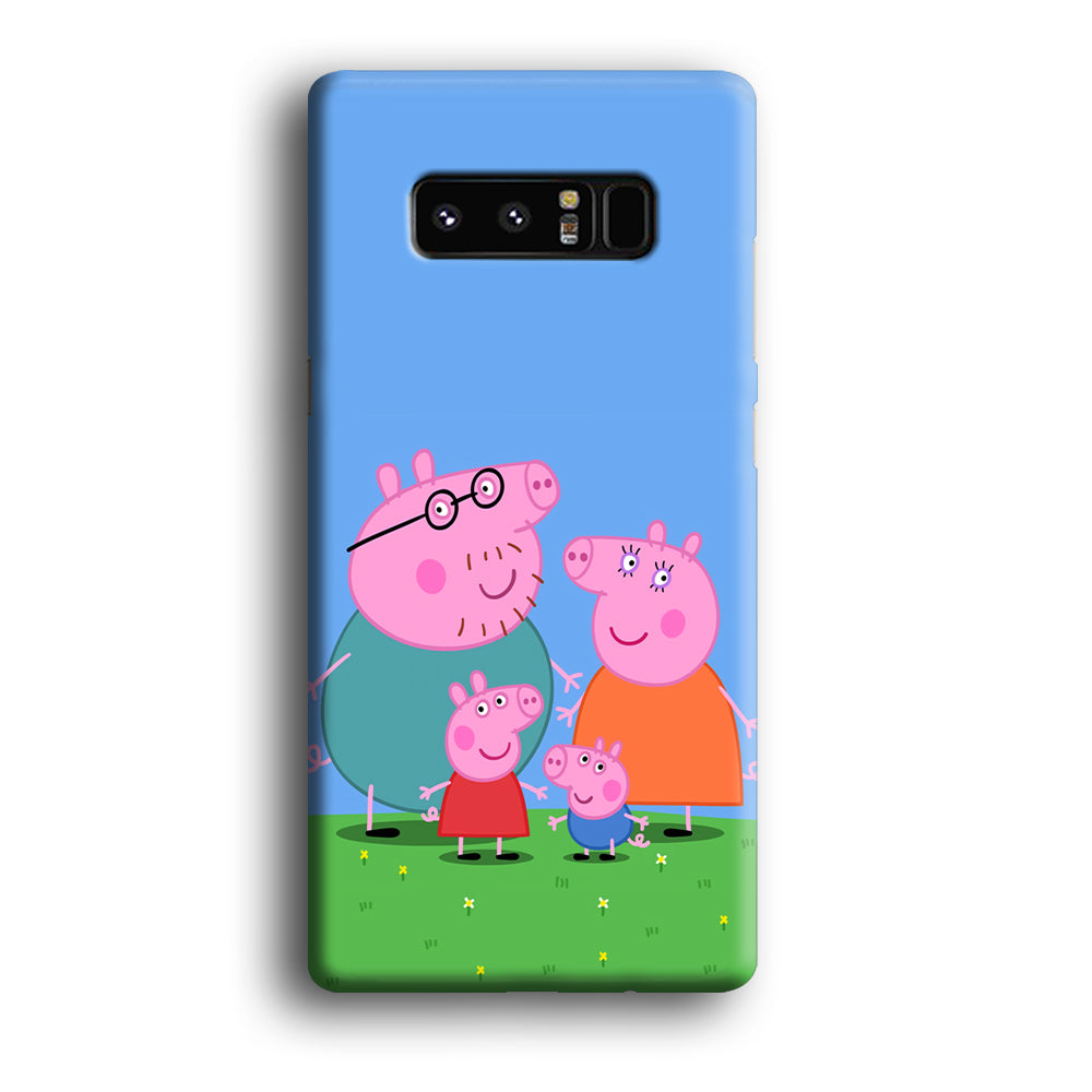 Peppa Pig Family Cartoon Samsung Galaxy Note 8 Case