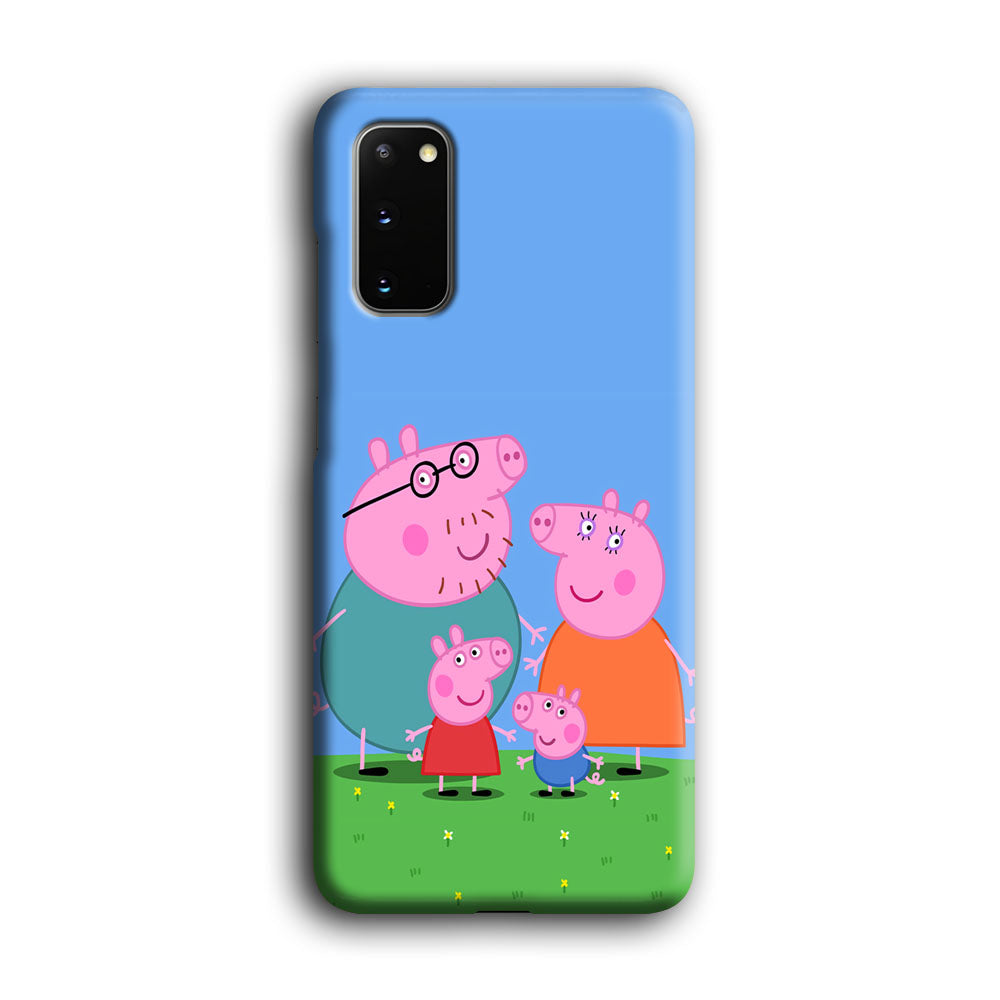 Peppa Pig Family Cartoon Samsung Galaxy S20 Case