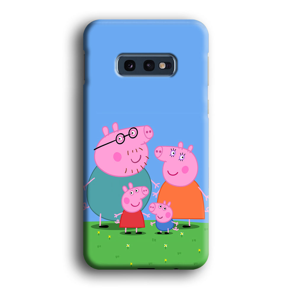 Peppa Pig Family Cartoon Samsung Galaxy S10E Case