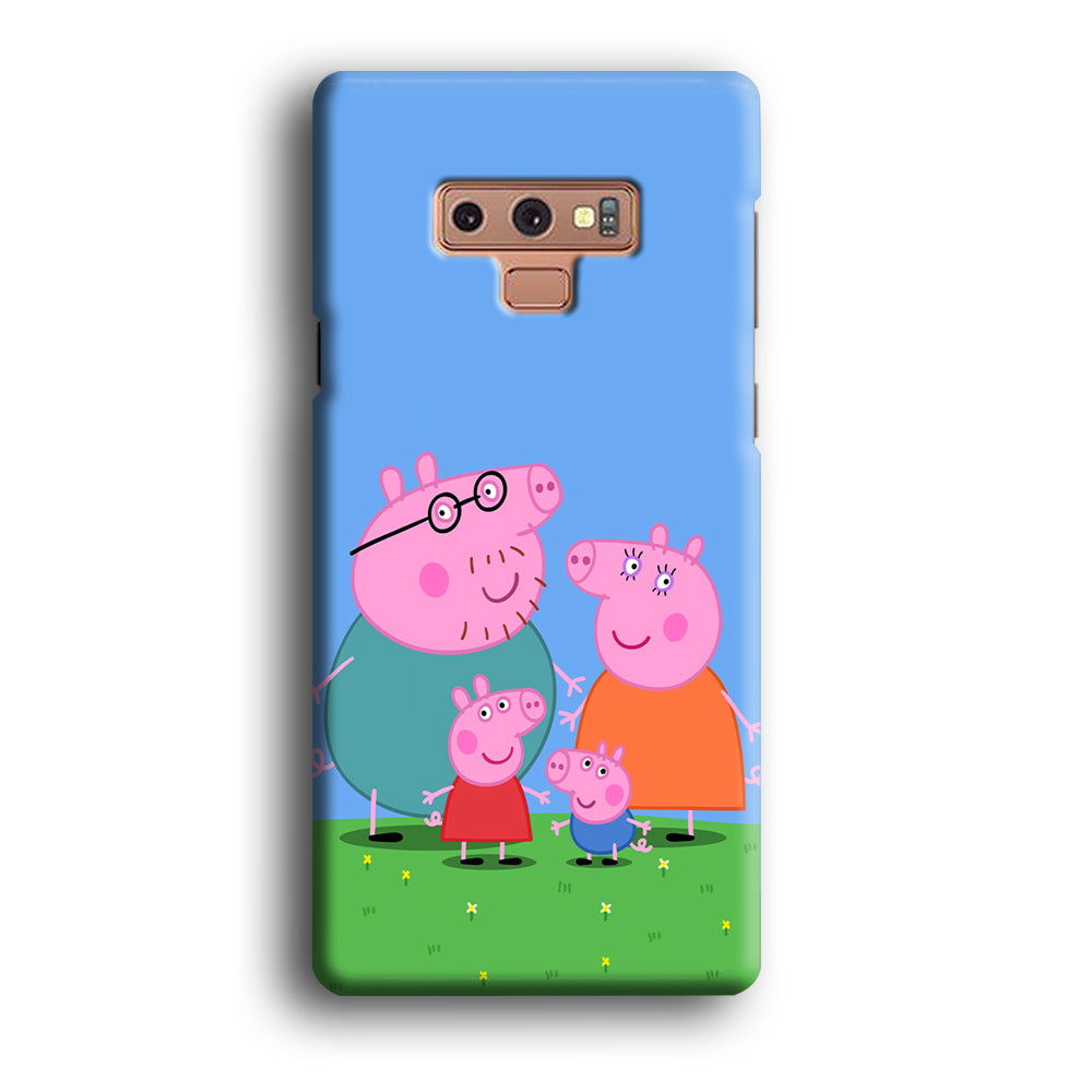 Peppa Pig Family Cartoon Samsung Galaxy Note 9 Case