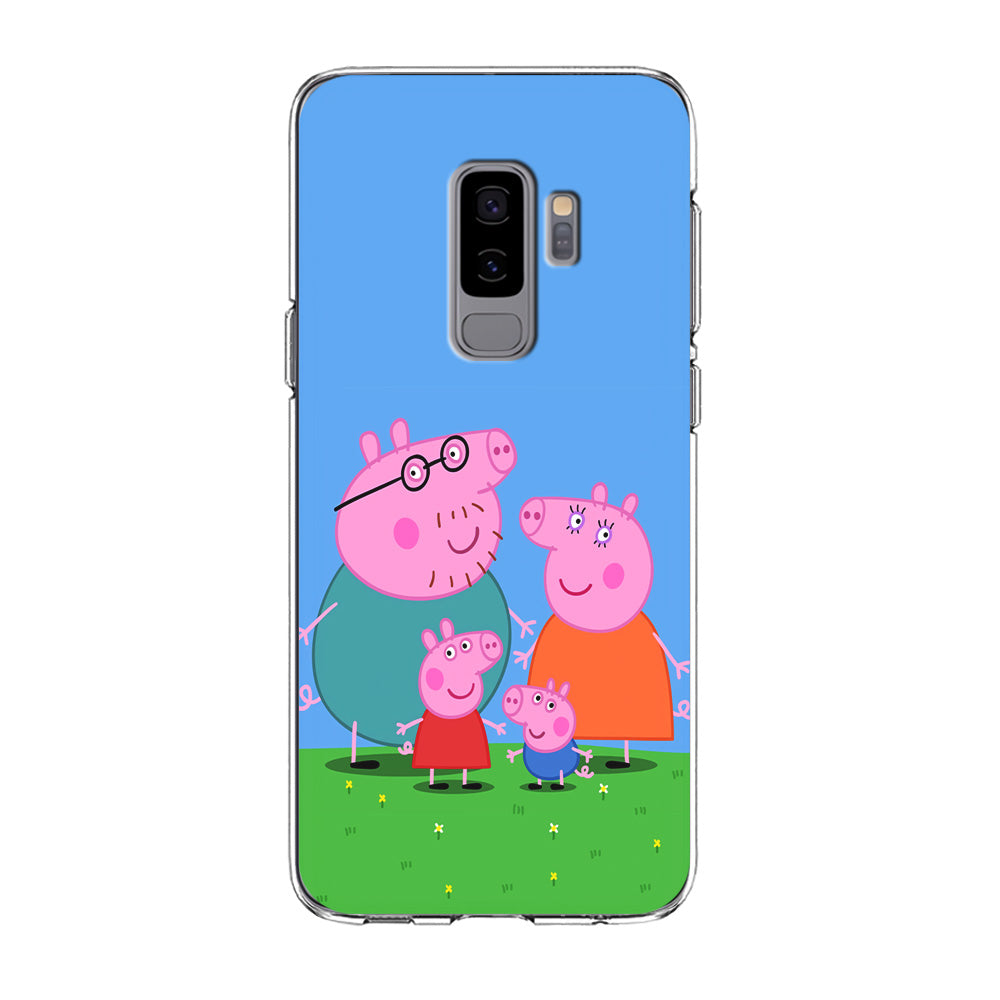 Peppa Pig Family Cartoon Samsung Galaxy S9 Plus Case