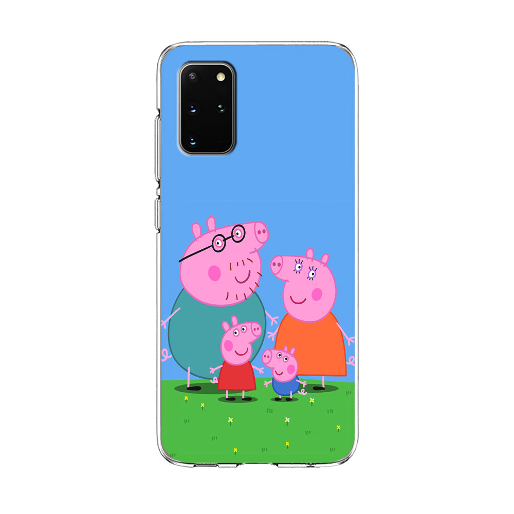 Peppa Pig Family Cartoon Samsung Galaxy S20 Plus Case