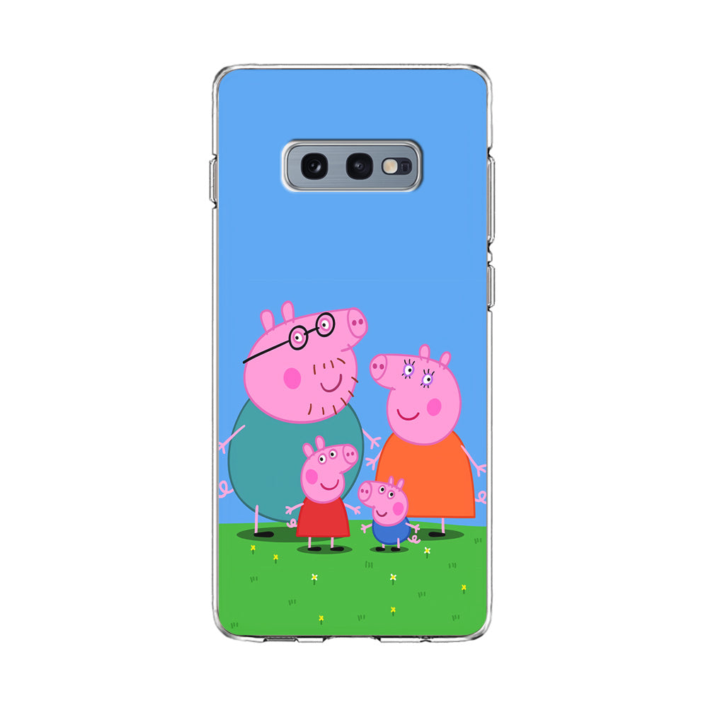 Peppa Pig Family Cartoon Samsung Galaxy S10E Case