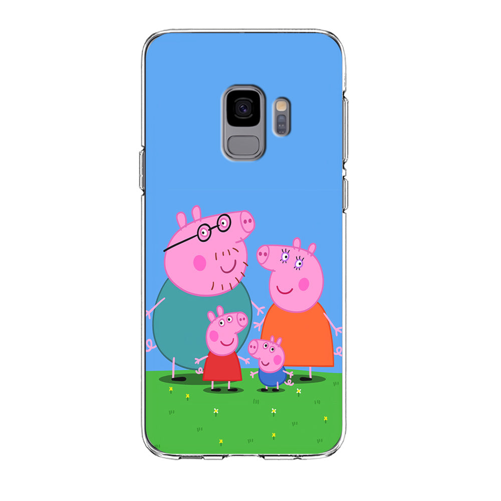 Peppa Pig Family Cartoon Samsung Galaxy S9 Case