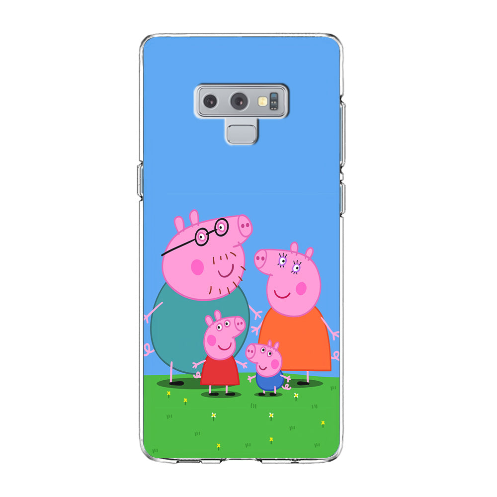 Peppa Pig Family Cartoon Samsung Galaxy Note 9 Case