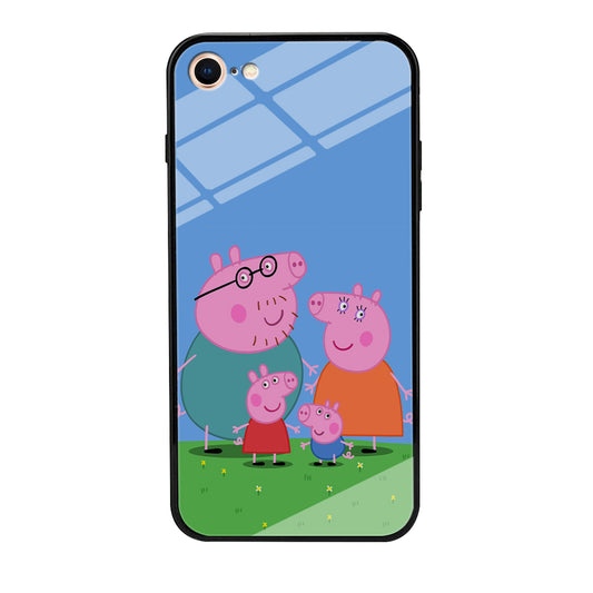 Peppa Pig Family Cartoon iPhone 8 Case