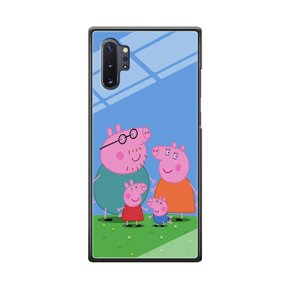 Peppa Pig Family Cartoon Samsung Galaxy Note 10 Plus Case